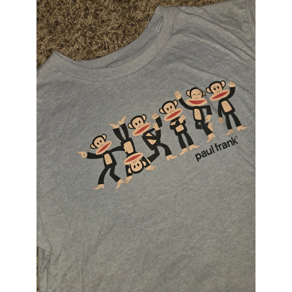 Paul Frank Monkey T-shirt Gray Medium Unisex